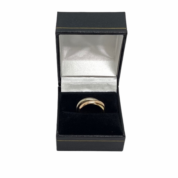 Cartier 18k tri-color Trinity Rolling Ring sz 5.5 - Picture 7 of 9